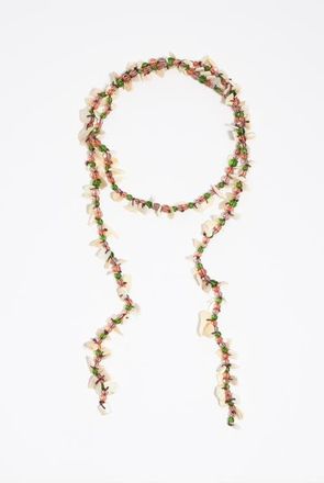 Bimba & Lola Beads And Mother-Of-Pearl Seashell Necklace in Green at Nordstrom