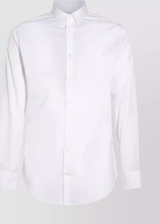 Giorgio Armani collar button-down shirt cuffed sleeves