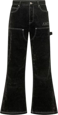 Amiri Flock Denim Carpenter Jean - Heren - Flared Jeans - Zwart - W38 - Denim - Jeans