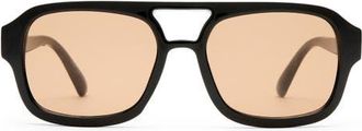 AIRE Aquarius Gradient Aviator Sunglasses in Black /Tan Tint at Nordstrom
