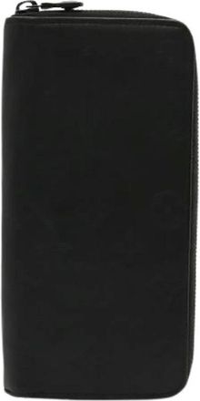 Louis Vuitton Pre-owned Wallets, male, Black, Size: ONE SIZE Pre-owned Zippy Wallet Vertical Monogram Shadow Long Wallet