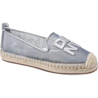 DKNY Miretta Mesh Espadrille in Silver at Nordstrom, Size 7.5