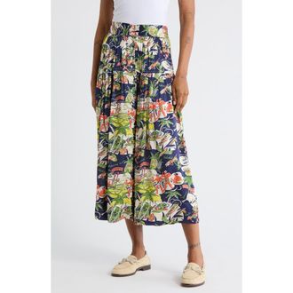 The Great. The Highland Skirt in Surf Jack Print at Nordstrom Rack, Size 2 (Fits Like 8-10 Us)