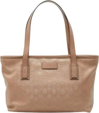 Gucci Pre-owned Tote Bags, female, Beige, Size: ONE SIZE Pre-owned Vintage Tote Bag
