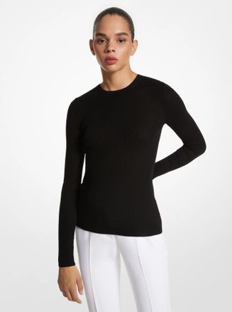 Michael Kors Super Cashmere Long-Sleeve Shirt
