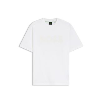 BOSS Cotton T-shirt with tonal logo