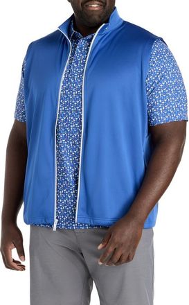 Callaway Big & Tall Zip-Front Fleece Vest in Galaxy Blue at Nordstrom, Size 4X Big