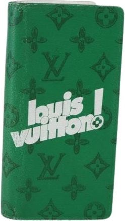 Louis Vuitton Pre-owned Canvas Portemonnee - Dames - Vintage Accessoires - Groen - ONE Size - Vintage