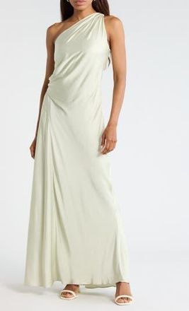 A.L.C. Aster One-Shoulder Gown in Spearmint at Nordstrom Rack, Size 12
