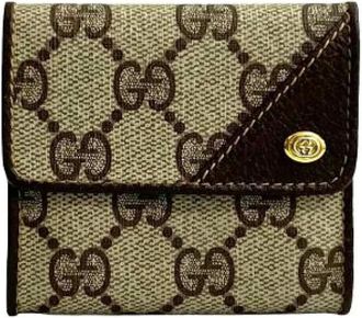 Gucci Pre-owned Wallets, female, Brown, Size: ONE SIZE Pre-owned Leather Wallet