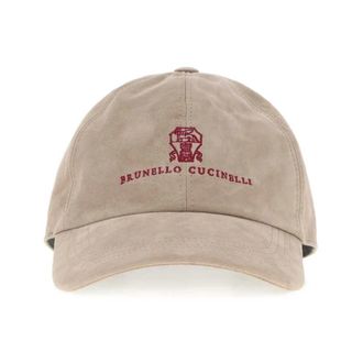 Brunello Cucinelli Gorra de B&eacute;isbol con Logo - Accessories - unisex - Beige - M