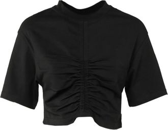 Semicouture Top con arricciatura - Nero