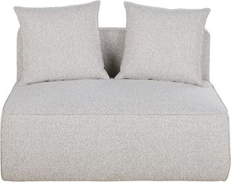 Maisons du monde Butaca 2 plazas para sof&aacute; modular gris claro moteado