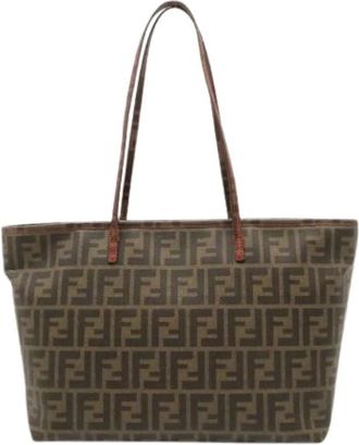 Fendi Pre-owned Vintage Tote Bag - Dames - Vintage Shopper - Bruin - ONE Size - Leer - Vintage