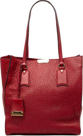 Burberry Pre-owned Burberry Grained Calfskin Heritage Woodbury Tote Ladies 1VNPKO3NNAC3RWHA
