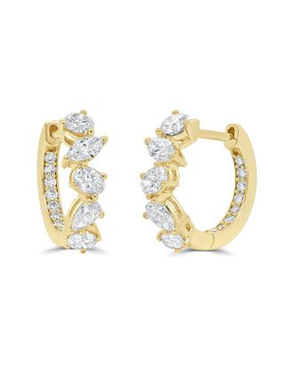 Sabrina Designs 14K 1.20 ct. tw. Diamond Hoop Earrings