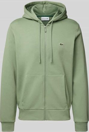 Lacoste Regular Fit Sweatjacke aus Baumwoll-Mix in Gruen, Größe XXXL