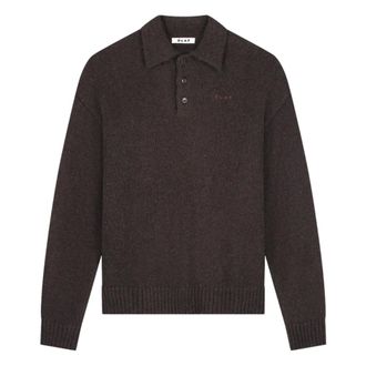 Olaf Hussein Polo de Punto Oversize - Knitwear - Hombre - Marr&oacute;n - XL