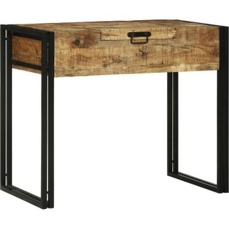 vidaXL Mesas De Tocador De Dormitorio Marr&oacute;n Madera Maciza De Mango Vidaxl