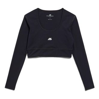 Balenciaga (WMNS) Balenciaga Activewear Long Sleeve Sports Bra Black 7932814E2B91081
