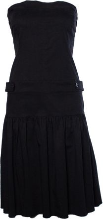 Patrizia Pepe Strapless dress with buttons