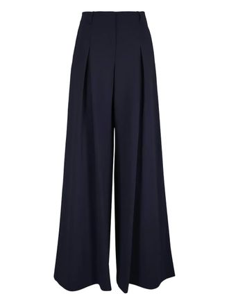 Lafayette 148 New York Pantaloni Double Face - Blu