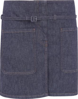 Courr&egrave;ges Short Skirts - Dames - Spijkerrokken - Blauw - W26 - Rokken