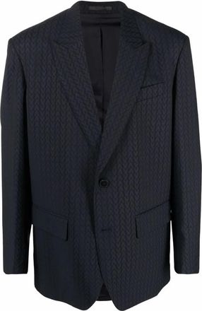 Valentino Garavani Monogram-Jacquard Wool Jacket