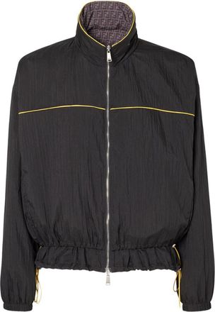 Fendi Black Solid Reversible Jacket