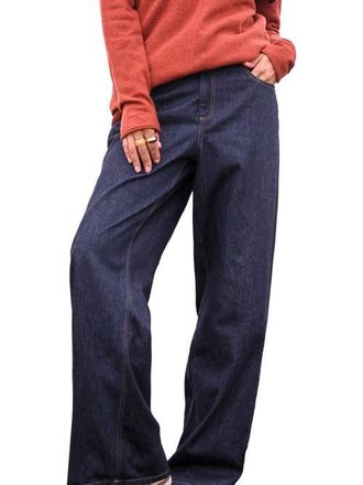 Celtic & Co. Wide Leg Jean in Indigo Rinse Wash at Nordstrom, Size 10