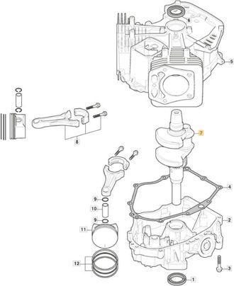 STIGA Sports Original Stiga Cig&uuml;e&ntilde;al Del Motor Tre 635v Tractor De C&eacute;sped 118551555/0