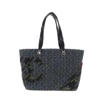 Chanel Bolso de hombro de tweed Cambon Line Pre-owned - Pre-owned - Mujer - Azul - ONE SIZE