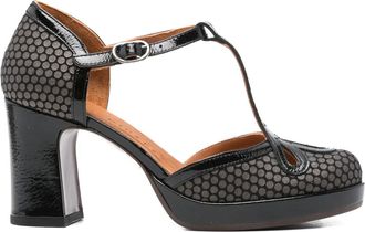 Chie Mihara 70 mm pumps met patroon - Zwart