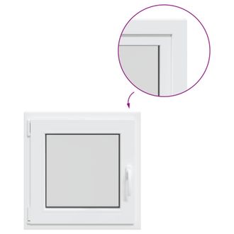 vidaXL Ventana De S&oacute;tano Risor 55 X 55 Cm Pvc Y Vidrio Vidaxl