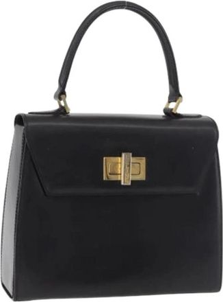 Celine Pre-owned Vintage Hand Bag - Dames - Vintage Handtas - Zwart - ONE Size - Leer - Vintage