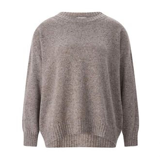 Max Mara Ronde hals gebreid - Dames - Ronde hals truien - Bruin - L - Wol - Truien & Vesten