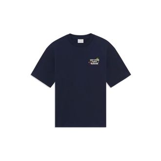 Dr&ocirc;le de Monsieur Camiseta con bordado de hiedra - Tops - Hombre - Azul - L