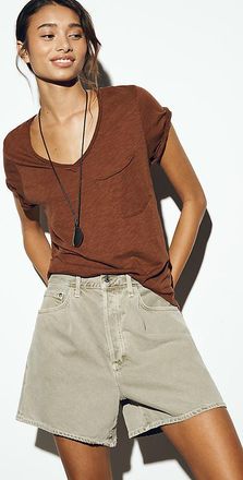 Pilcro Quinn Short-Sleeve V-Neck Tee by Pilcro