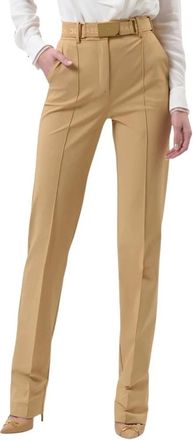 Elisabetta Franchi Mujer, Pantalones, Beige, Talla: XS