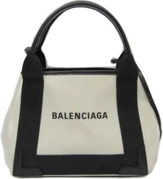 Balenciaga Pre-owned Canvas balenciaga-bags - Dames - Vintage Shopper - Beige - ONE Size - Leer - Vintage