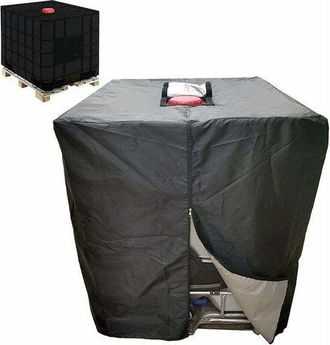 OEM Funda Para Dep&oacute;sito De Agua Ibc De 1000 L, Funda Para Contenedor De Agua De Lluvia Con Cremallera, Resistente Al Viento, A Los Rayos Uv Y A Los Desgar