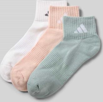 adidas Socken mit Label-Print im 3er-Pack in Weiss, Größe 34-36
