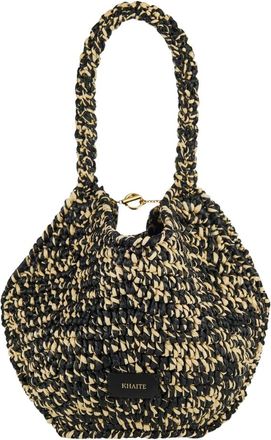 Khaite Bucket Bags, female, Multicolor, Size: ONE SIZE Lotus Mini Raffia Tote