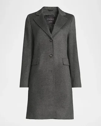 Cinzia Rocca Icons Wool-Cashmere Mid-Length Coat