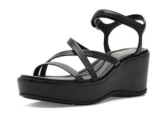 Cole Haan Grand Ambition Azzura Strappy Sndl Womens Sandals Black Leather : 10.5 B - Medium, Leather/Textile