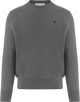 Ami Ash Grey Crew Neck Sweater