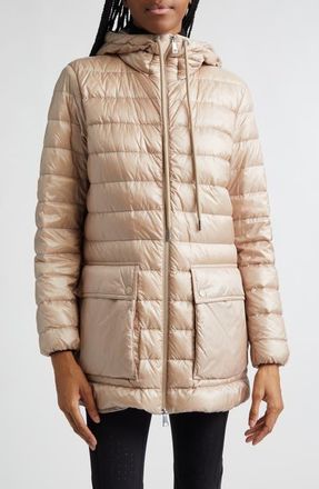 Moncler Jasmin Quilted Hooded Down Puffer Parka in Neutral at Nordstrom, Size 00