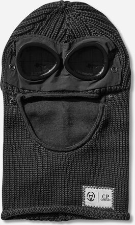 C.P. Company Slam Jam Extrafine Merino Wool Goggle Balaclava Black