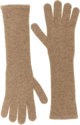 Max Mara Mmjock Handschoenen - Dames - Handschoenen - Beige - ONE Size - Kasjmier - Accessoires