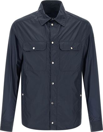 Moncler Blue Polyamide Mens Blouse